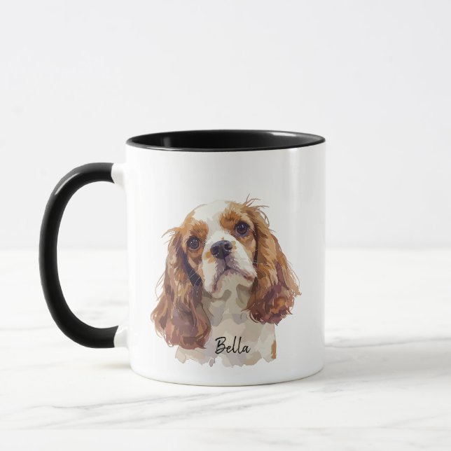 Cavalier Kung Charles Spain Mugg (Vänster)
