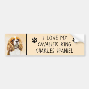 Cavalier Kung Charles Spain Original Paine Bildekal