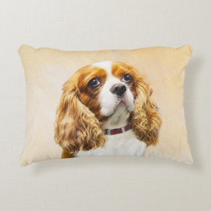 Cavalier Kung Charles Spain Original Paine Prydnadskudde