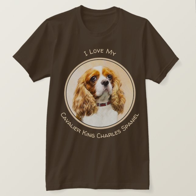 Cavalier Kung Charles Spain Original Paine T Shirt (Design framsida)
