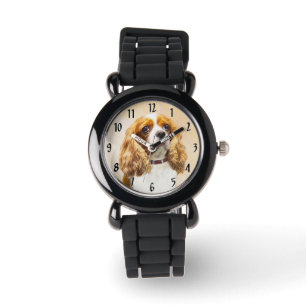 Cavalier Kung Charles Spain Original Painting Armbandsur