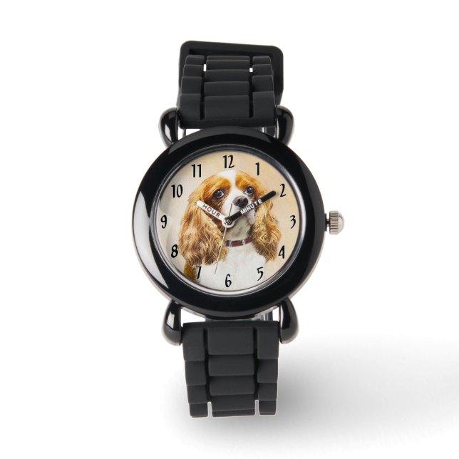 Cavalier Kung Charles Spain Original Painting Armbandsur (Framsida)