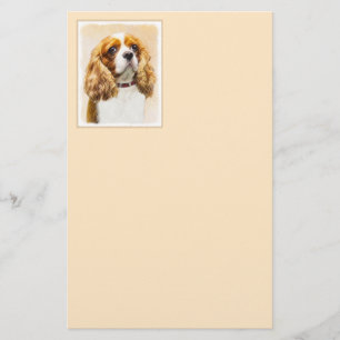 Cavalier Kung Charles Spain Original Painting Brevpapper