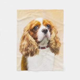 Cavalier Kung Charles Spain Original Painting Fleecefilt