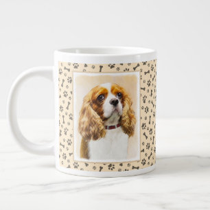 Cavalier Kung Charles Spain Original Painting Jumbo Mugg