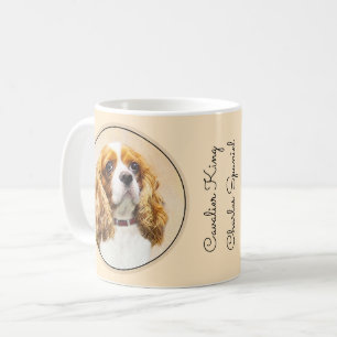 Cavalier Kung Charles Spain Original Painting Kaffemugg