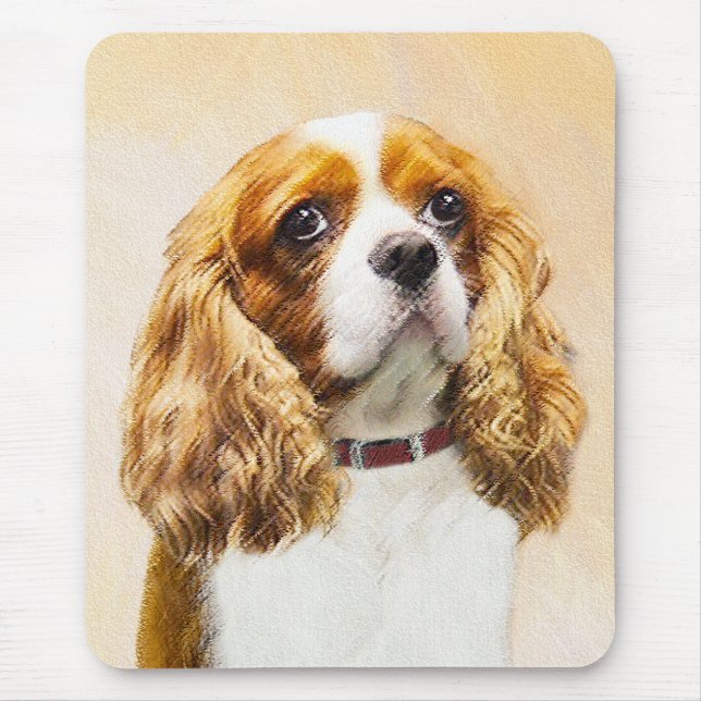 Cavalier Kung Charles Spain Original Painting Musmatta (Framsidan)