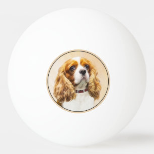 Cavalier Kung Charles Spain Original Painting Pingisboll