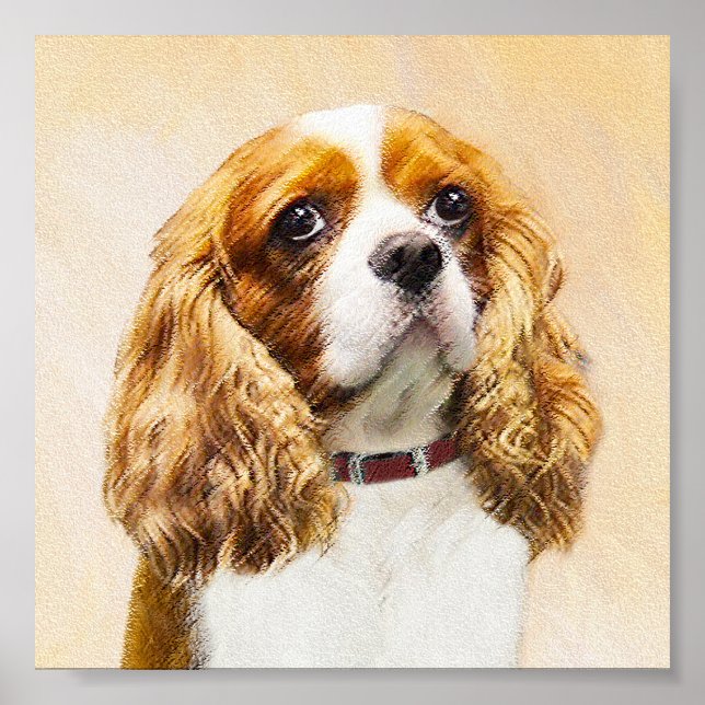 Cavalier Kung Charles Spain Original Painting Poster (Framsidan)