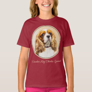 Cavalier Kung Charles Spain Original Painting T- T Shirt