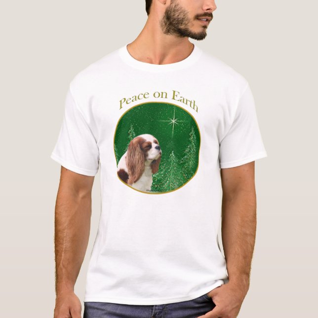 Cavalier Kung Charles Spain Peace T-shirt (Framsida)