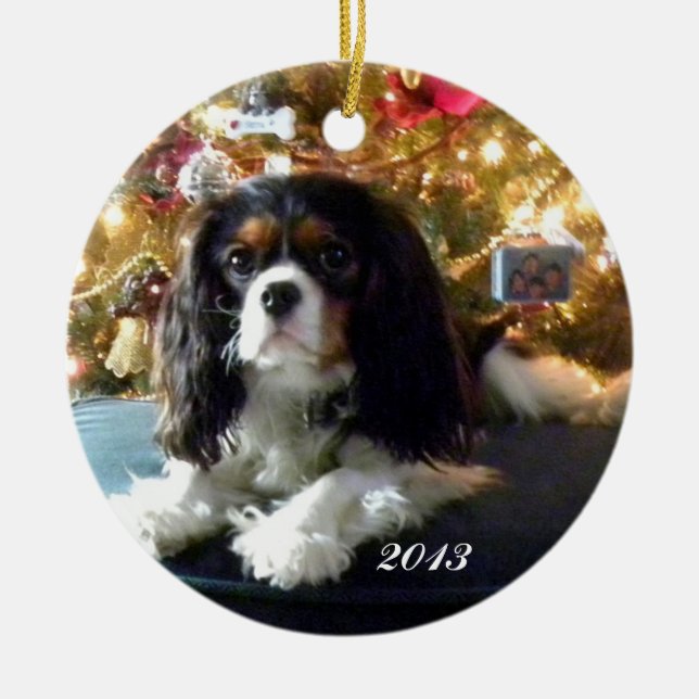 Cavalier Kung Charles Spain Personalize Ornament (Framsidan)