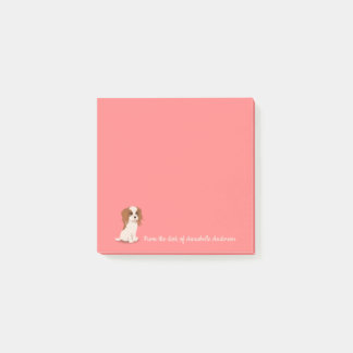 Cavalier Kung Charles Spain Personalize Post-it  Block
