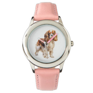 Cavalier Kung Charles Spain print Hund print Armbandsur