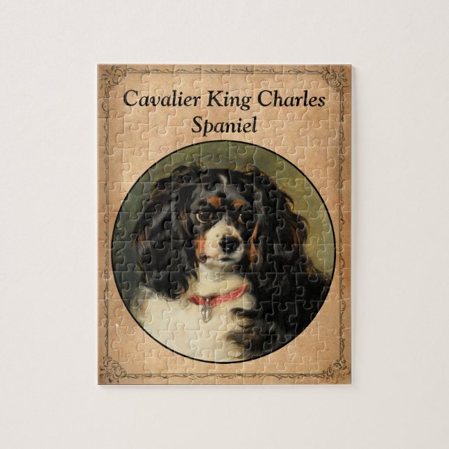 Cavalier Kung Charles Spain Puzzle Pussel (Vertikal)