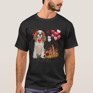 Cavalier Kung Charles Spain Red Heart Valentine T Shirt