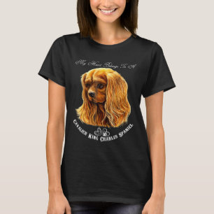 Cavalier Kung Charles Spain Ruby T Shirt