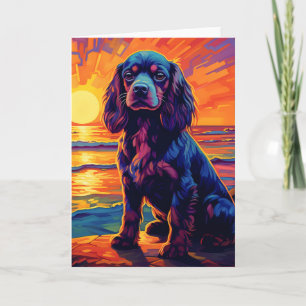 Cavalier Kung Charles Spain Sunset / Sunrise Kort