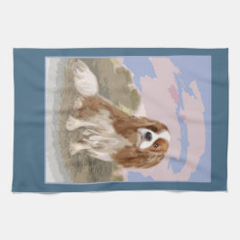 Cavalier Kung Charles Spain Tea Towel Kökshandduk