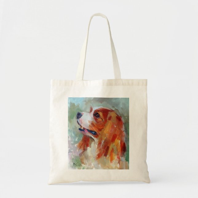 Cavalier Kung Charles Spain Tote Bag Tygkasse (Framsidan)