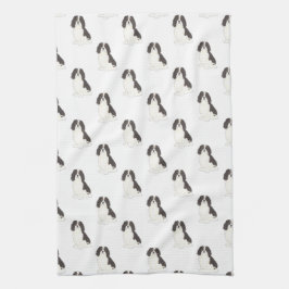 Cavalier Kung Charles Spain (Tricolor) Kökshandduk