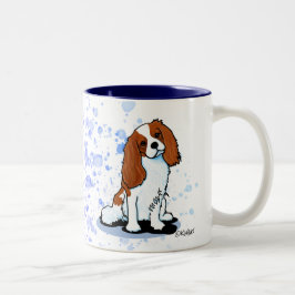 Cavalier Kung Charles Spain Two-Tone Coffee Mugg