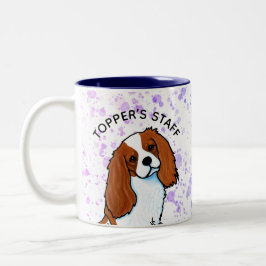 Cavalier Kung Charles Spain Two-Tone Coffee Mugg