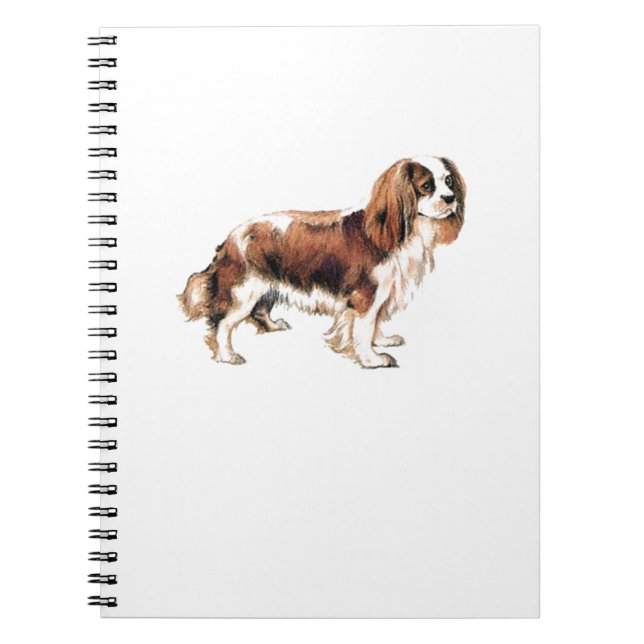 Cavalier Kung Charles Spaniel Anteckningsbok (Framsidan)