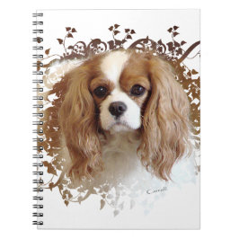 Cavalier Kung Charles Spaniel Anteckningsbok Med Spiral