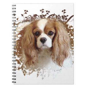 Cavalier Kung Charles Spaniel Anteckningsbok Med Spiral