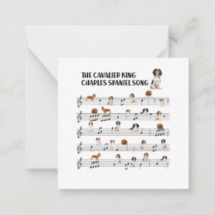 Cavalier Kung Charles Spaniel Anteckningskort