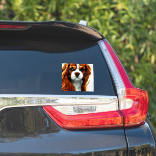 Cavalier kung charles spaniel blenheim anime klistermärken