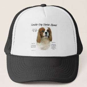 Cavalier Kung Charles Spaniel (Blenheim) Historik Truckerkeps