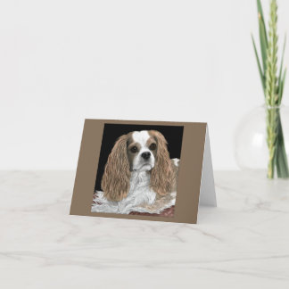 Cavalier Kung Charles Spaniel Card - Bella Kort