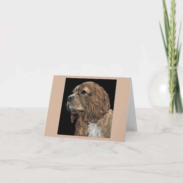 Cavalier Kung Charles Spaniel Card - Rosie Kort (Framsida)