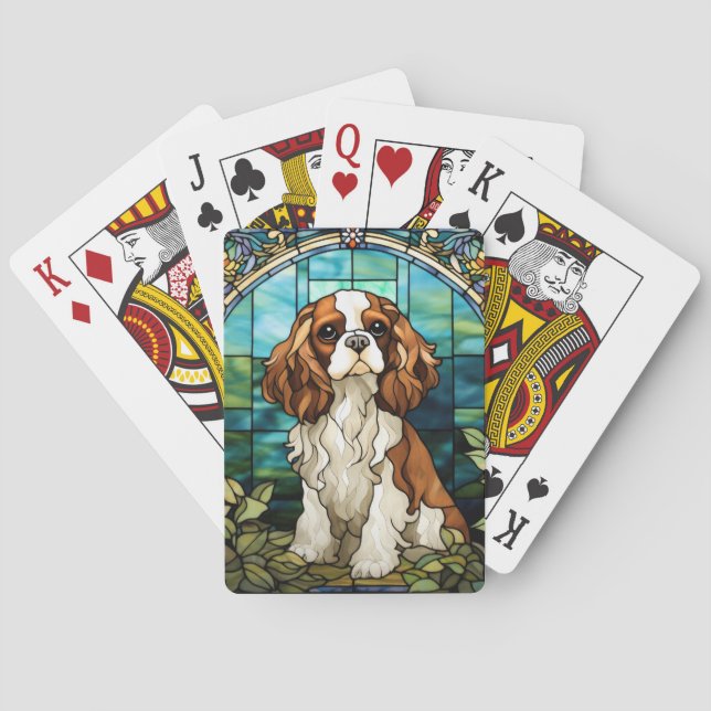 Cavalier Kung Charles Spaniel Casinokort (Baksidan)