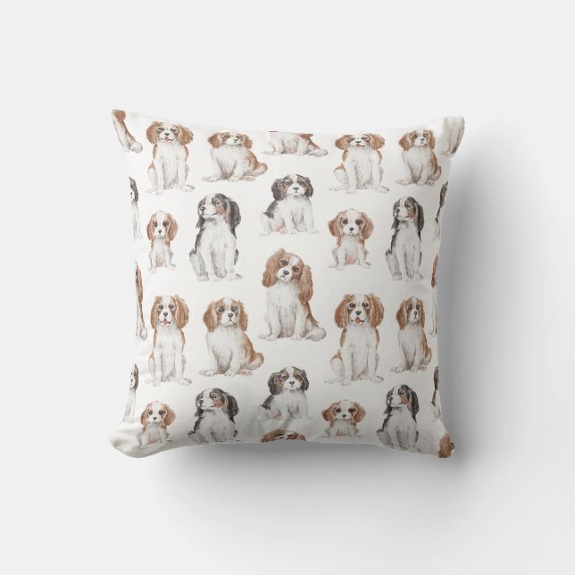 Cavalier Kung Charles Spaniel Dekorativ kudde (Framsida)