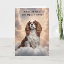 Cavalier Kung Charles Spaniel Heaven Sympathy Helgkort