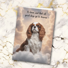 Cavalier Kung Charles Spaniel Heaven Sympathy Helgkort