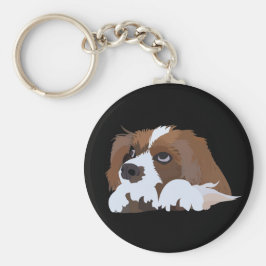 Cavalier Kung Charles Spaniel Hund älskare Nyckelring