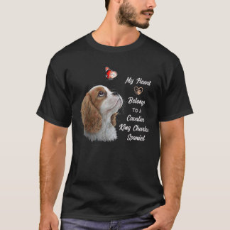 Cavalier Kung Charles Spaniel hund pappa T Shirt
