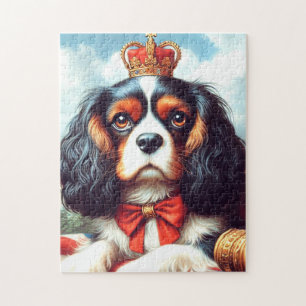 Cavalier Kung Charles Spaniel Illustration Pussel