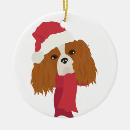Cavalier Kung Charles spaniel jul Ornament