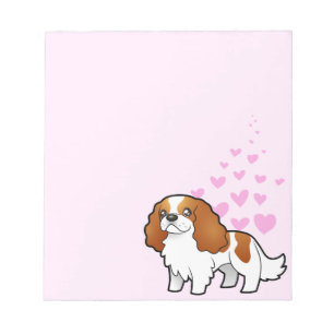 Cavalier Kung Charles Spaniel Kärlek Anteckningsblock
