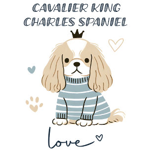Cavalier Kung Charles Spaniel Kärlek T Shirt
