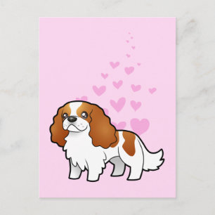 Cavalier Kung Charles Spaniel Kärlek Vykort