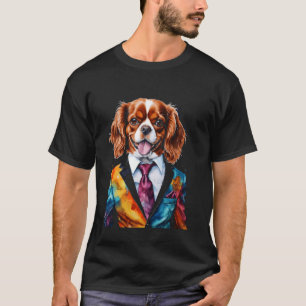 Cavalier Kung Charles Spaniel Kostym Hund Funny Sk T Shirt
