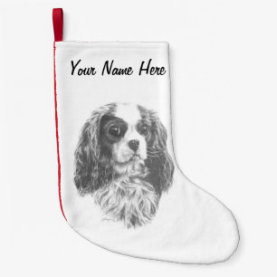 Cavalier Kung Charles Spaniel Liten Julstrumpa