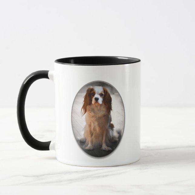 Cavalier Kung Charles Spaniel Mugg (Vänster)