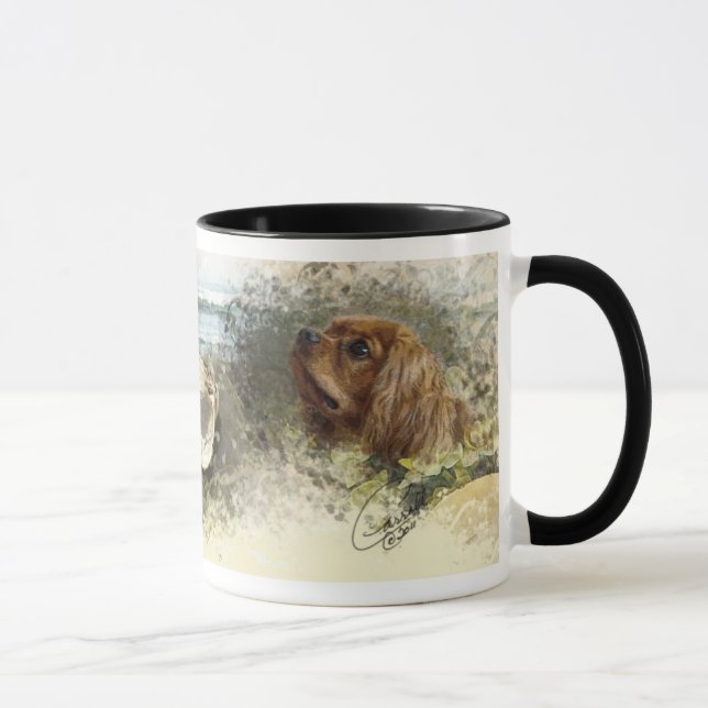 Cavalier Kung Charles Spaniel Mugg (Höger)